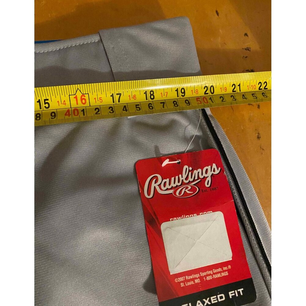 Rawlings Relaxed Fit Baseball Pants Mens XL 30" Gray Pro-Dri Adult Sports NWT - Picture 6 of 8